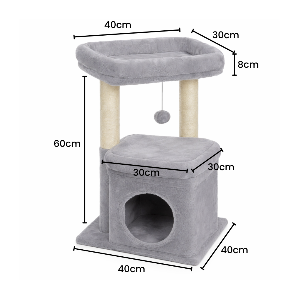 Arbre à chat 2 étages taille