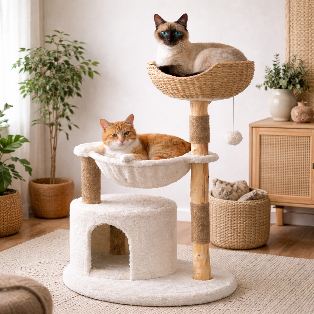 Arbre à chat design 2 niveaux