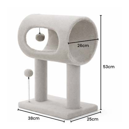 Arbre à chat design tunnel taille