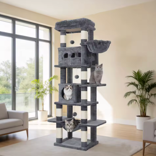 Arbre à chat gris 170cm