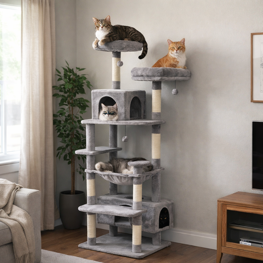 Arbre à chat gris 1m84