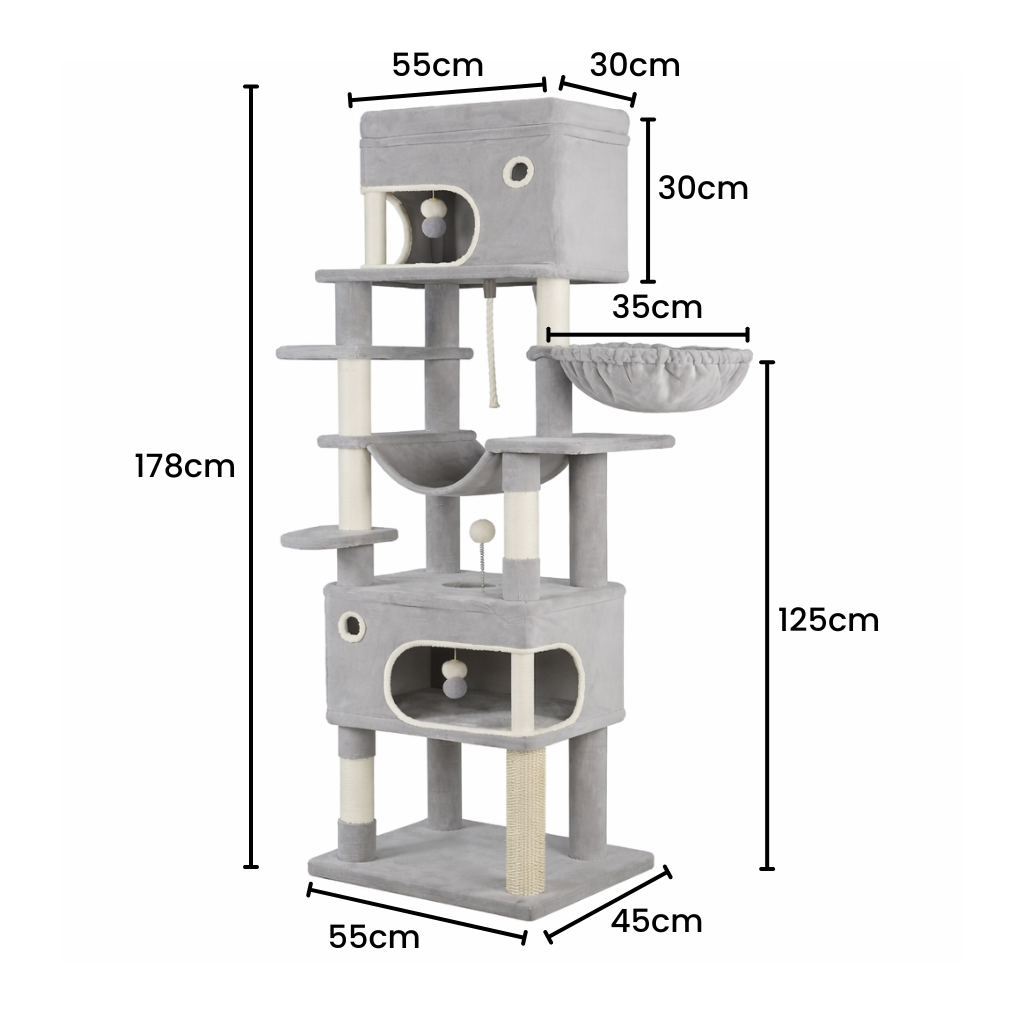 Arbre à chat XXL multi-niveaux taille