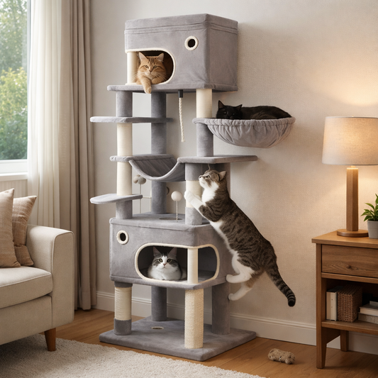Arbre à chat XXL multi-niveaux 